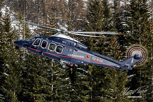 Hélicoptère AW139 CC02 Carabinieri