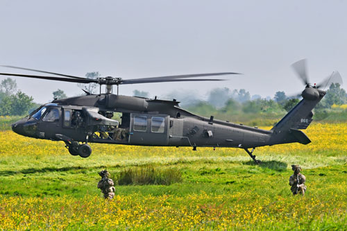 Hélicoptère UH60 Blackhawk US Army 101e Airborne