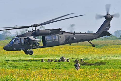 Hélicoptère UH60 Blackhawk US Army 101e Airborne