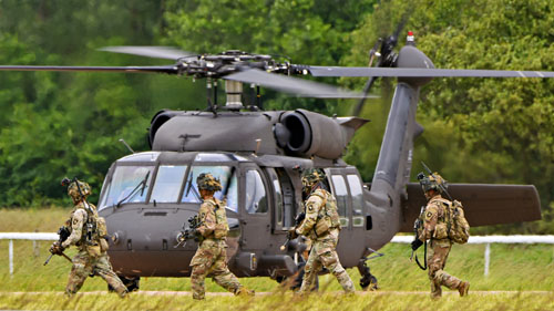 Hélicoptère UH60 Blackhawk US Army 101e Airborne