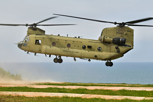 Hélicoptère CH47F Chinook américain