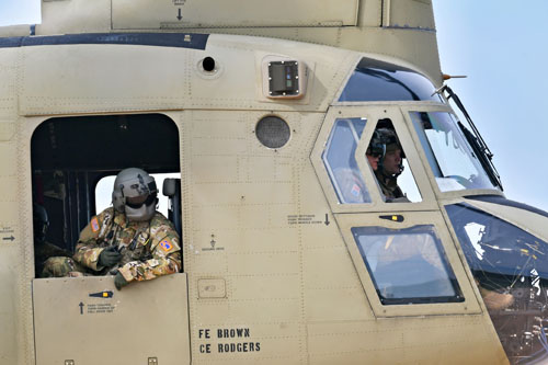 Hélicoptère CH47F Chinook américain