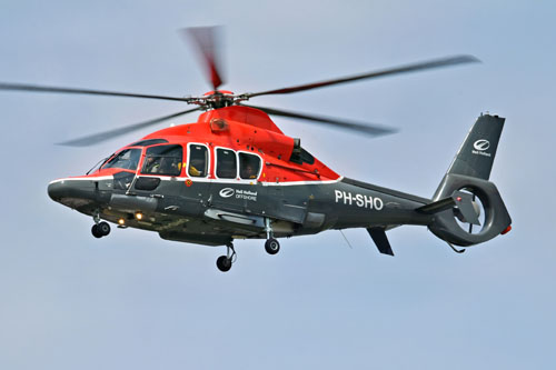 Hélicoptère H155 PH-SHO de Heli Holland Offshore