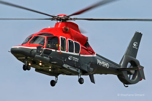 Hélicoptère H155 PH-SHO de Heli Holland Offshore