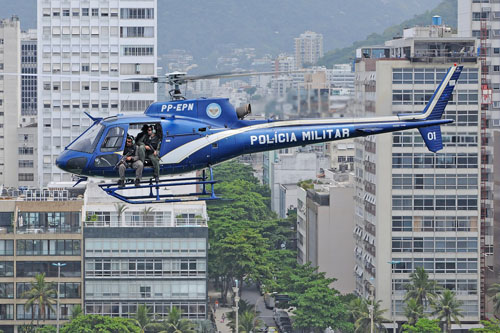 Hélicoptère HB350 B2 Esquilo PP-EPN de la Police Militaire du Brésil