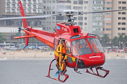 Hélicoptère HB350 B2 Esquilo des pompiers de Rio de Janeiro