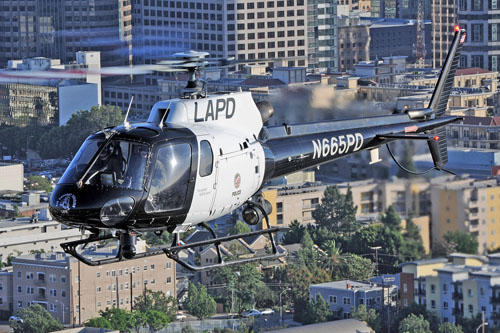 Hélicoptère AS350 B2 Ecureuil N665PD de la Police de Los Angeles (Los Angeles Police Department, LAPD)