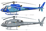 Hélicoptère AS350 B2 Ecureuil et AS355 N Ecureuil (AS550 Fennec)