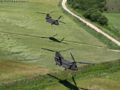 Hélicoptère CH47 Chinook Italie