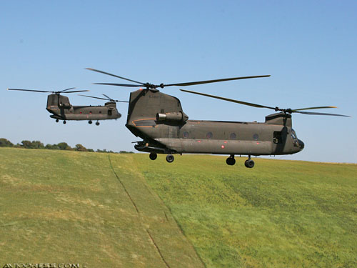 Hélicoptère CH47 Chinook Italie