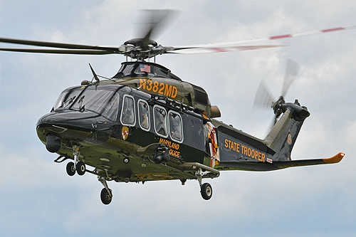 Hélicoptère AW139 N382MD Trooper 3 du Maryland State Police