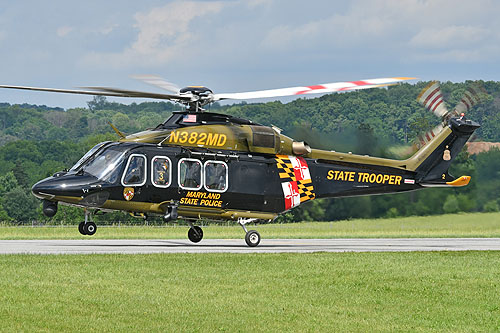 Hélicoptère AW139 N382MD Trooper 3 du Maryland State Police