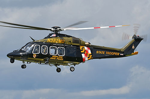 Hélicoptère AW139 N382MD Trooper 3 du Maryland State Police