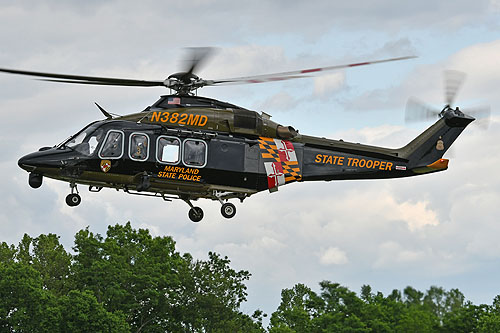 Hélicoptère AW139 N382MD Trooper 3 du Maryland State Police