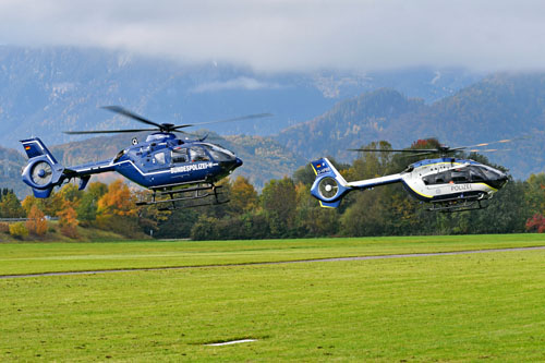 Arrivées des hélicoptères à Füssen