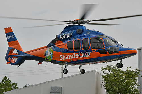 Hélicoptère EC155 N911UF ShandsCair, University of Florida Health, Gainesville