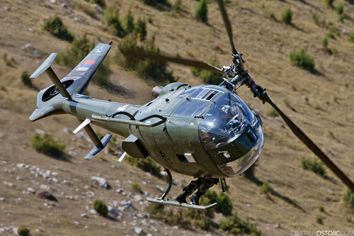 Hélicoptère Gazelle de l'armée de Serbie