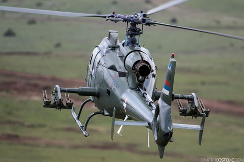 Hélicoptère Gazelle de l'armée de Serbie