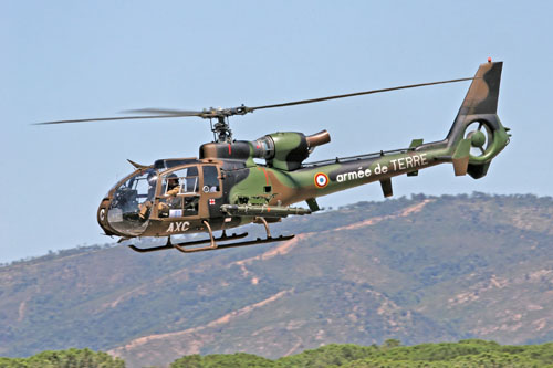 Hélicoptère SA342 Gazelle de l'ALAT (Aviation légère de l'Armée de Terre) française