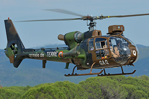 Hélicoptère SA342 Gazelle Viviane HOT de l'ALAT (Aviation légère de l'Armée de Terre) française