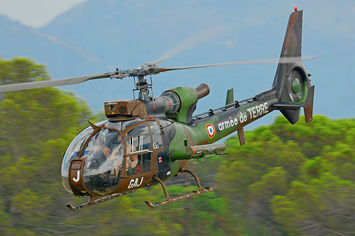 Hélicoptère SA342 Gazelle Viviane HOT de l'ALAT (Aviation légère de l'Armée de Terre) française