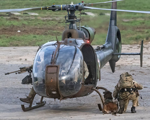 Hélicoptère SA342 Gazelle de l'ALAT (Aviation légère de l'Armée de Terre) française