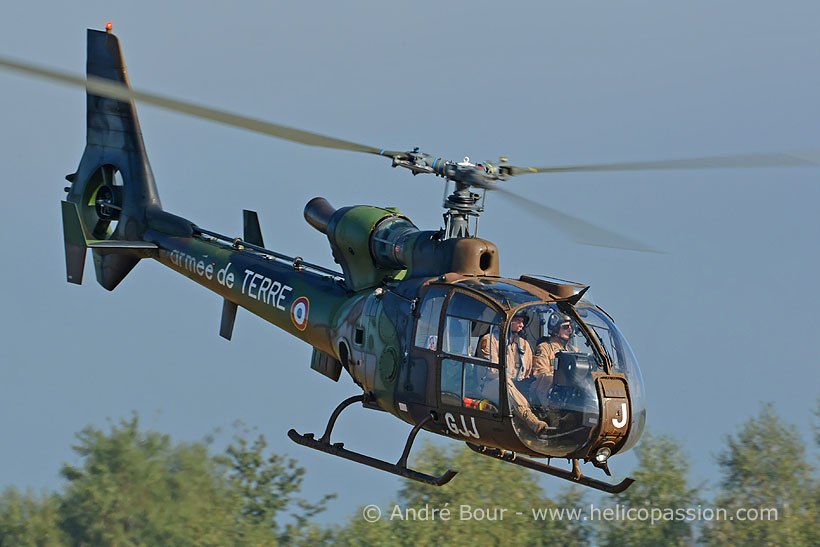 Hélicoptère SA342 Gazelle de l'ALAT (Aviation légère de l'Armée de Terre) française