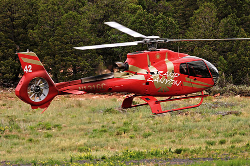 Hélicoptère EC130 de Grand Canyon Helicopters