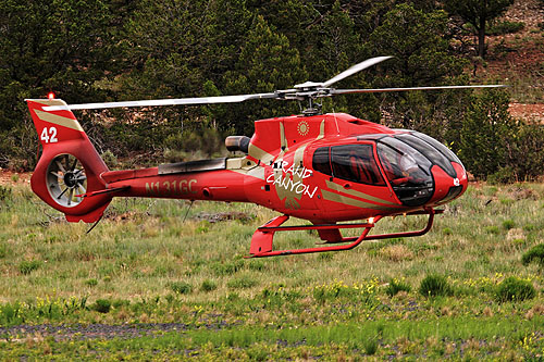 Hélicoptère EC130 de Grand Canyon Helicopters