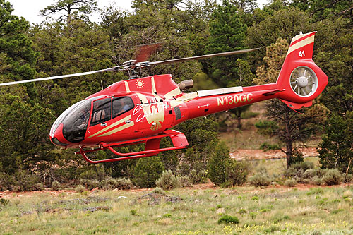 Hélicoptère EC130 de Grand Canyon Helicopters