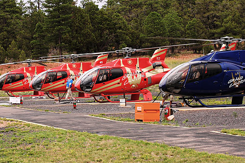 Hélicoptère EC130 de Grand Canyon Helicopters