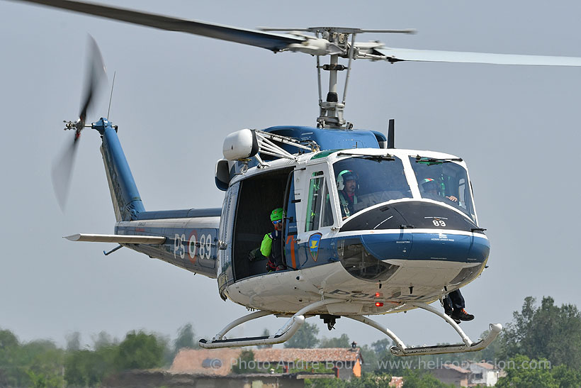 Hélicoptère AB212 de la Police italienne (Polizia di Stato)