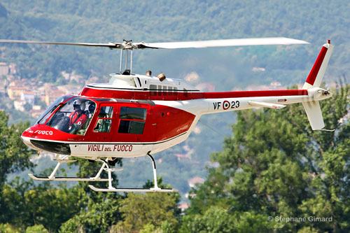 Hélicoptère Bell 206 des pompiers italiens (Vigili del Fuoco)