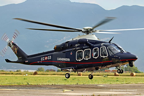 Hélicoptère AW139 de la Gendarmerie italienne (Carabinieri)