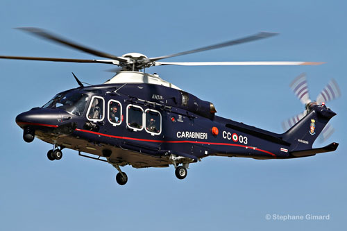 Hélicoptère AW139 de la Gendarmerie italienne (Carabinieri)