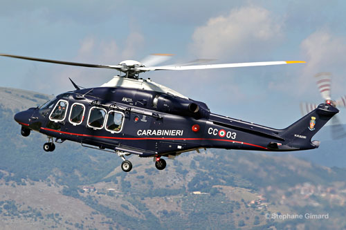 Hélicoptère AW139 de la Gendarmerie italienne (Carabinieri)