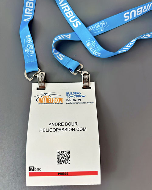 Badge pour l'Heli Expo