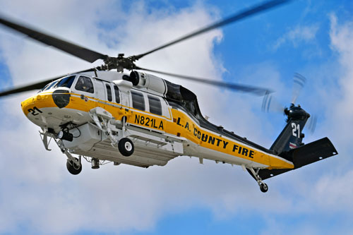 Hélicoptère S70 Firehawk N821LA LA County Fire (Los Angeles County Fire Department)