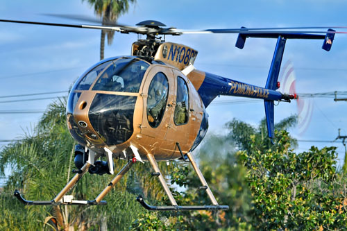 Hélicoptère Hughes 369E / MD500E N108PP Pomona Police Department