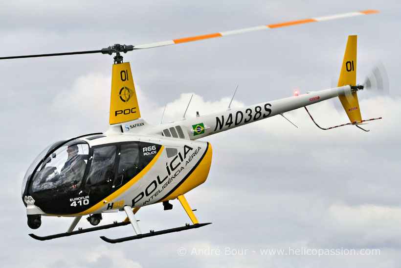 Hélicoptère Robinson R66 N4038S Policia Brazil HBR Euroflir 410