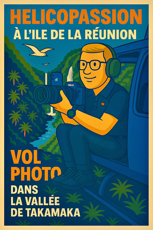Illustration Vol photo dans la vallée de Takamaka