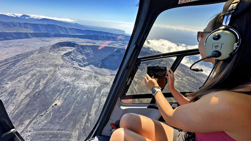 Vol en hélicoptère H130 au-dessus de l'île de La Réunion avec HELILAGON