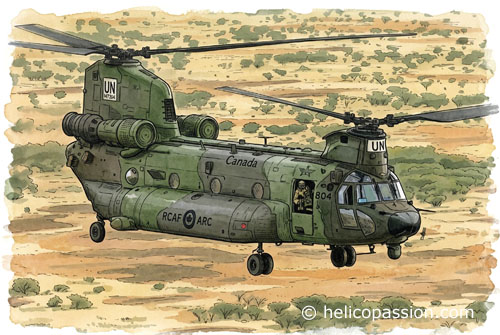 CH47A, B, C, D, F&nbsp;: versions standard