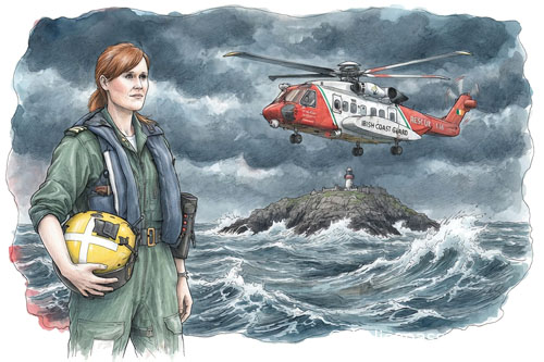 La capitaine Dara Fitzpatrick, Rescue 116 et l’îlot de Black Rock