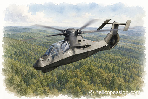 RAH66 Comanche avec l’empennage modifié testé à partir de décembre 2000