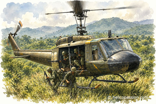 Hélicoptère UH1 Huey