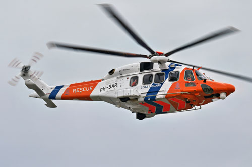 Hélicoptère AW189 PH-SAR Coast Guard Netherlands