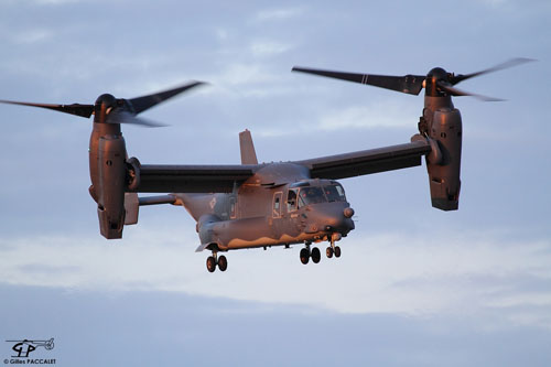 Hélicoptère à rotors basculants CV22 Osprey de l'USAF