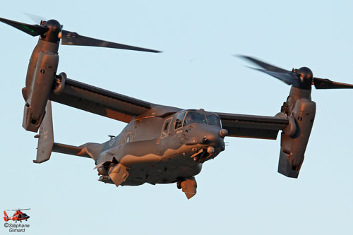 Hélicoptère à rotors basculants CV22 Osprey de l'USAF