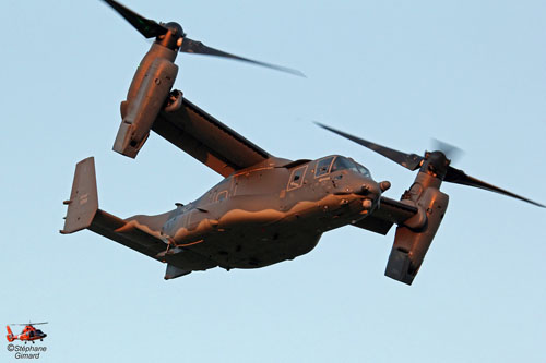 Hélicoptère à rotors basculants CV22 Osprey de l'USAF